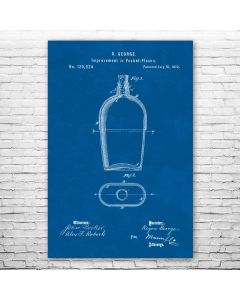Cork Bottle Flask Poster Print