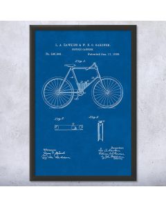 Bike Canteen Patent Framed Print