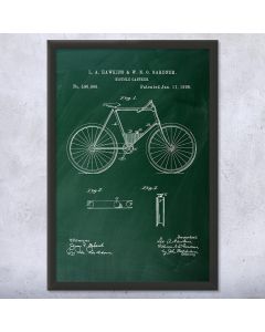 Bicycle Canteen Framed Patent Print