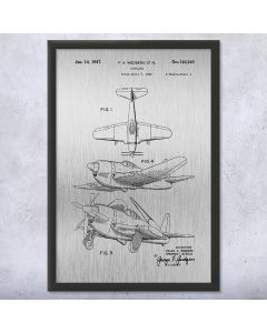 WW2 Fighter Airplane Framed Print