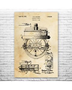 Gyrocompass Poster Patent Print