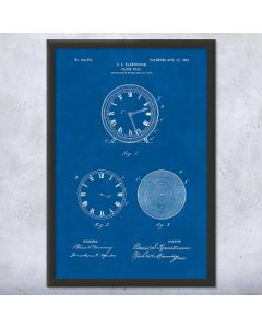 Clock Dial Patent Framed Print