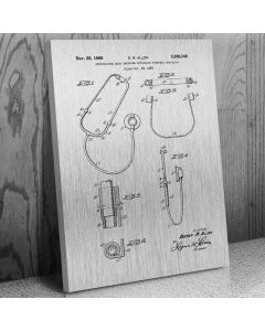 Binaural Stethoscope Patent Canvas Print