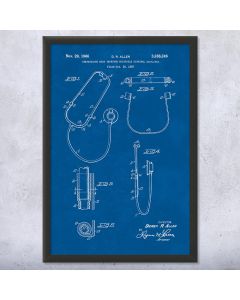 Binaural Stethoscope Patent Framed Print