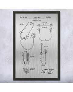 Binaural Stethoscope Framed Patent Print