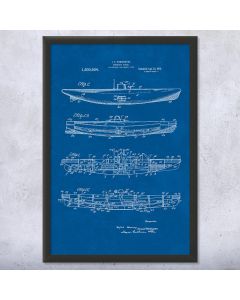 Submarine Boat Patent Framed Print