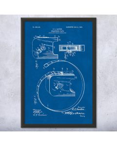 Retractable Measuring Tape Patent Framed Print