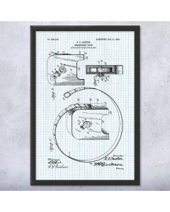 Retractable Measuring Tape Framed Patent Print