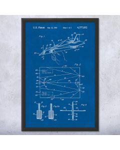 Paper Airplane Patent Framed Print