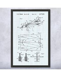 Paper Airplane Patent Print