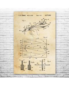 Paper Airplane Patent Print Poster