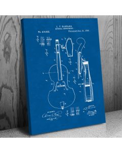 Cello Canvas Patent Art Print Gift