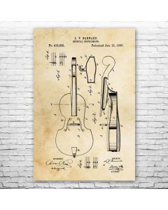 Cello Poster Patent Print