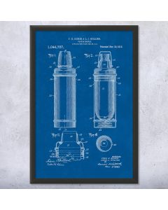 Water Bottle Patent Framed Print