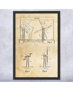 Self Butt Kicking Machine Framed Patent Print