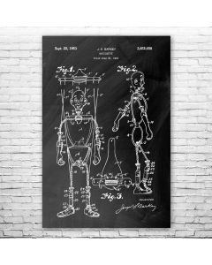 Marionette Puppet Poster Patent Print