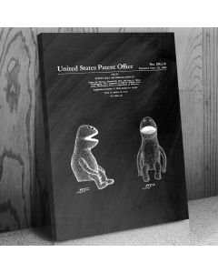 Jim Henson Wilkins Muppet Puppet Canvas Patent Art Print Gift