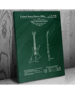 Electric Guitar Patent Canvas Print