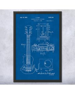 E-150 Electric Guitar Patent Framed Print