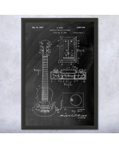 E-150 Electric Guitar Patent Framed Print