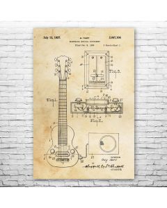 E-150 Electric Guitar Patent Print Poster
