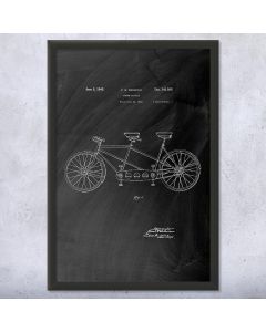Schwinn Tandem Bicycle Framed Print