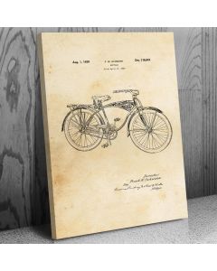 Schwinn Bicycle Canvas Patent Art Print Gift