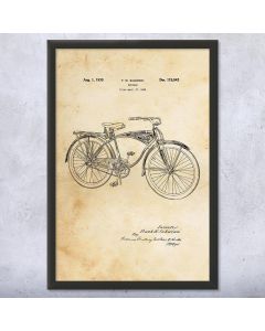 Bicycle Framed Patent Print