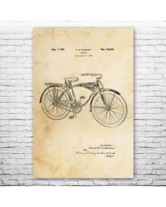 Bike Patent Print Poster