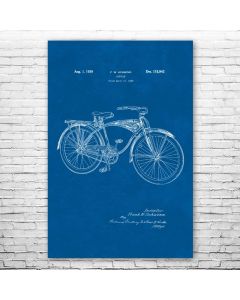 Bicycle Poster Patent Print