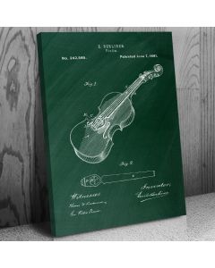 Berliner Violin Patent Canvas Print