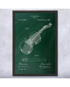 Berliner Violin Patent Framed Print