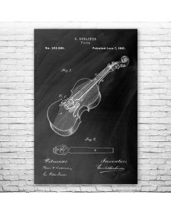 Berliner Violin Patent Print Poster