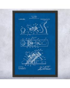 Bench Plane Framed Patent Print
