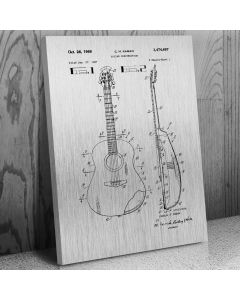 Acoustic Guitar Patent Canvas Print