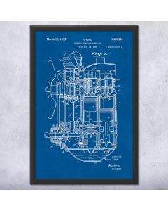 Henry Ford Car Engine Framed Patent Print