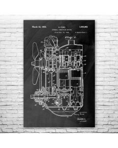 Henry Ford Car Engine Poster Patent Print