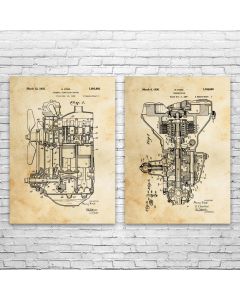 Automotive Patent Prints Set of 2