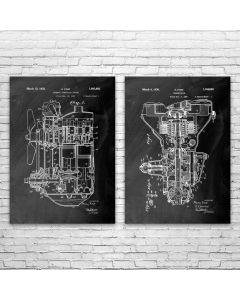 Automotive Patent Prints Set of 2