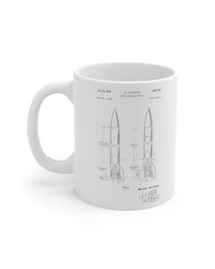 Wernher Von Braun Rocket Patent Mug