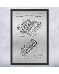 Egg Carton Patent Framed Print