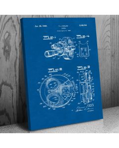 Bell & Howell Movie Film Camera Canvas Patent Art Print Gift