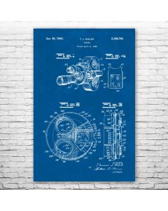 Bell & Howell Movie Camera Poster Patent Print