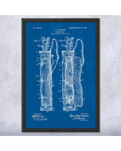Golf Bag Patent Framed Print