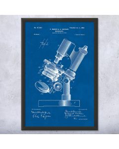 Bausch & Koehler Microscope Framed Patent Print