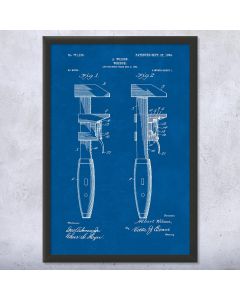 Pipe Wrench Patent Framed Print