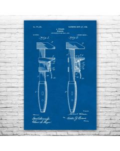 Pipe Wrench Poster Patent Print