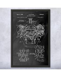 Chrysler 426 Hemi V8 Engine Framed Print