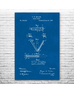 Butterfly Knife Poster Print