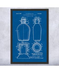 Canteen Patent Framed Print